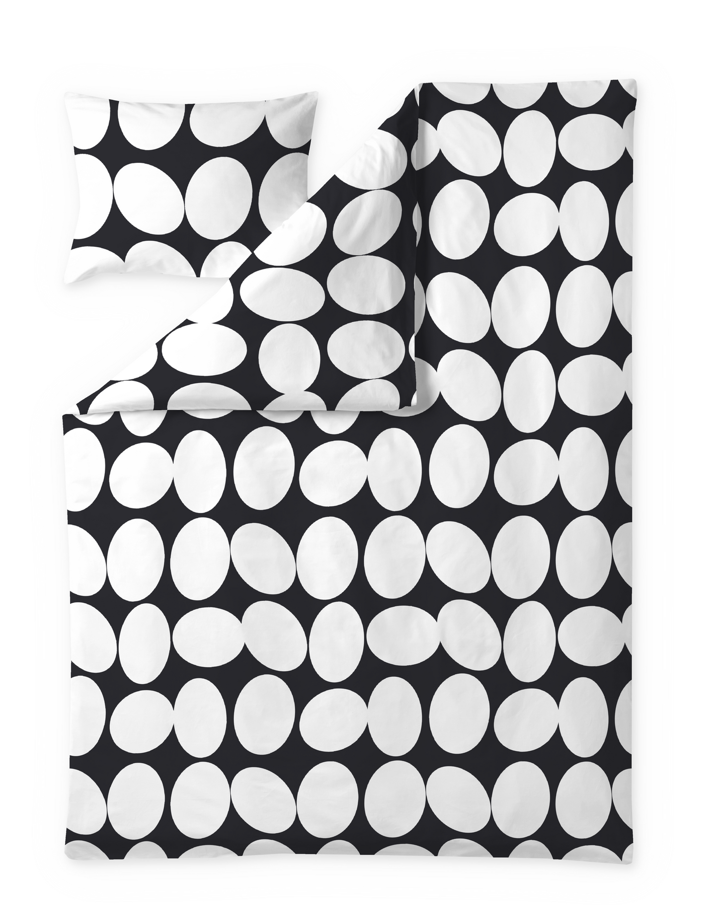 60652-4511-04-06; Finlayson Pop Pussilakanasetti Musta / 150x210 + 50x60 cm 