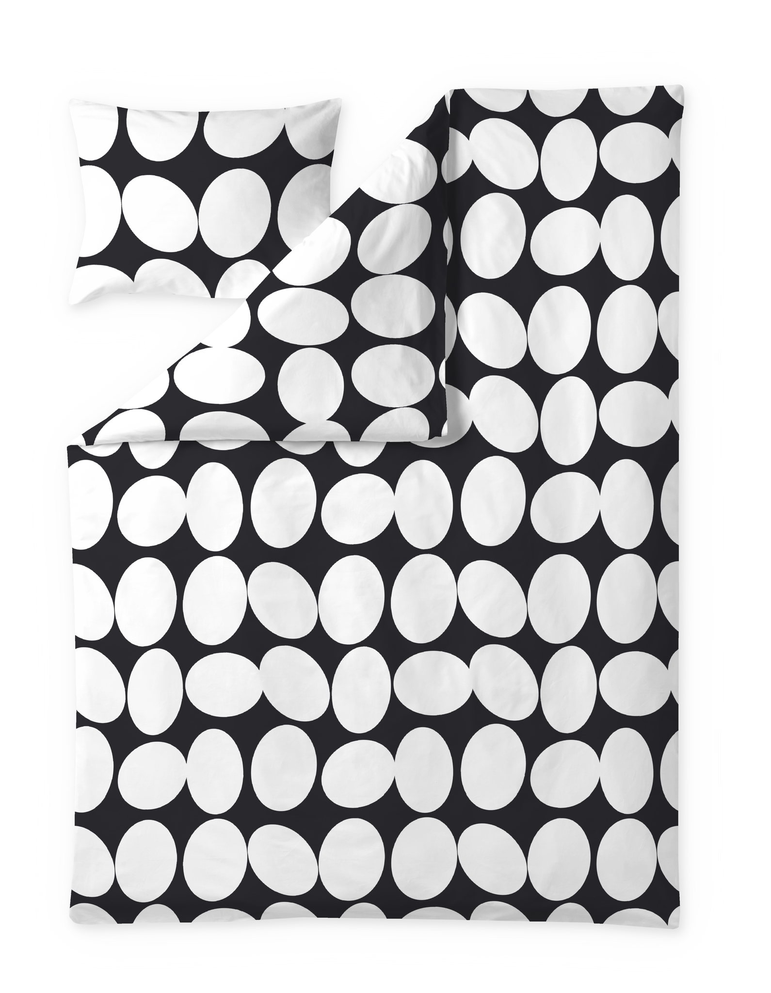 60652-4511-04-06; Finlayson Pop Pussilakanasetti Musta / 150x210 + 50x60 cm 