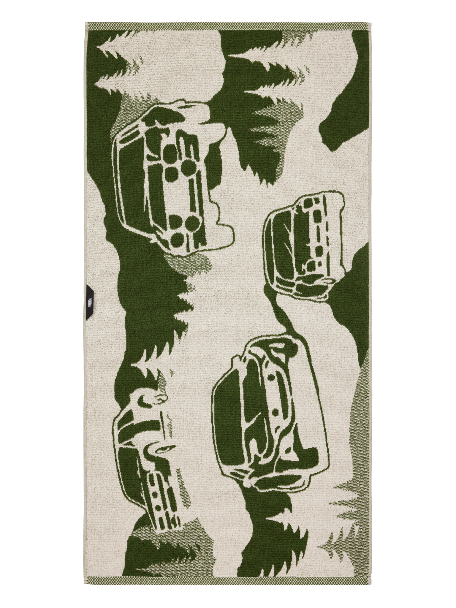 109292-7303_3; Finlayson Ralli Bath towel (Digiprint) Vihreä / 70x140 cm 