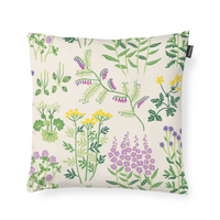 80813-5502-02-04; Finlayson Joutomaa Koristetyynynpäällinen Luonnonvalkoinen / Vihreä / 48x48 cm 