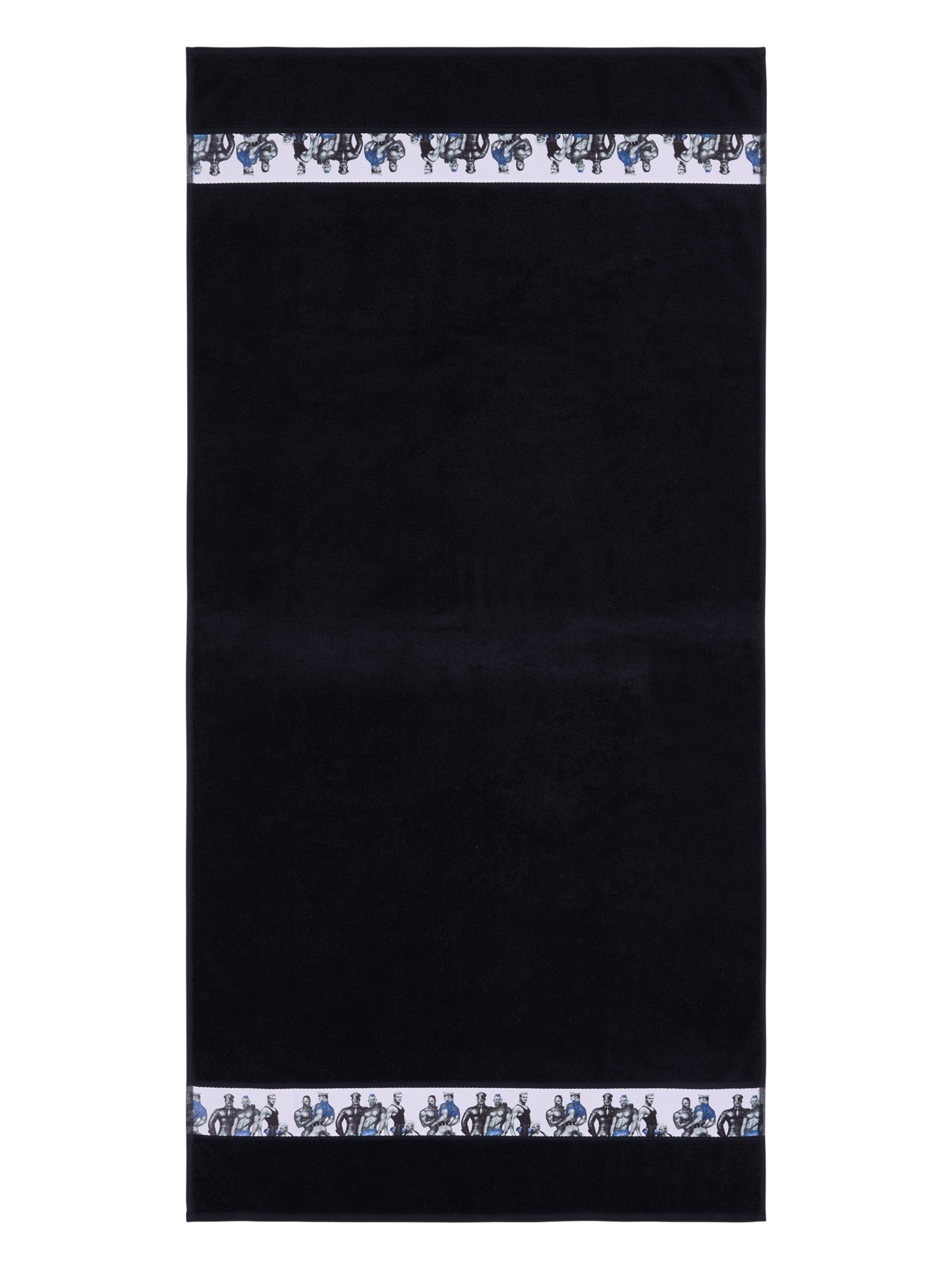 70156-4864-01-06_3; Finlayson Tom of Finland Blue Squad Kylpypyyhe Musta / 90x180 cm 