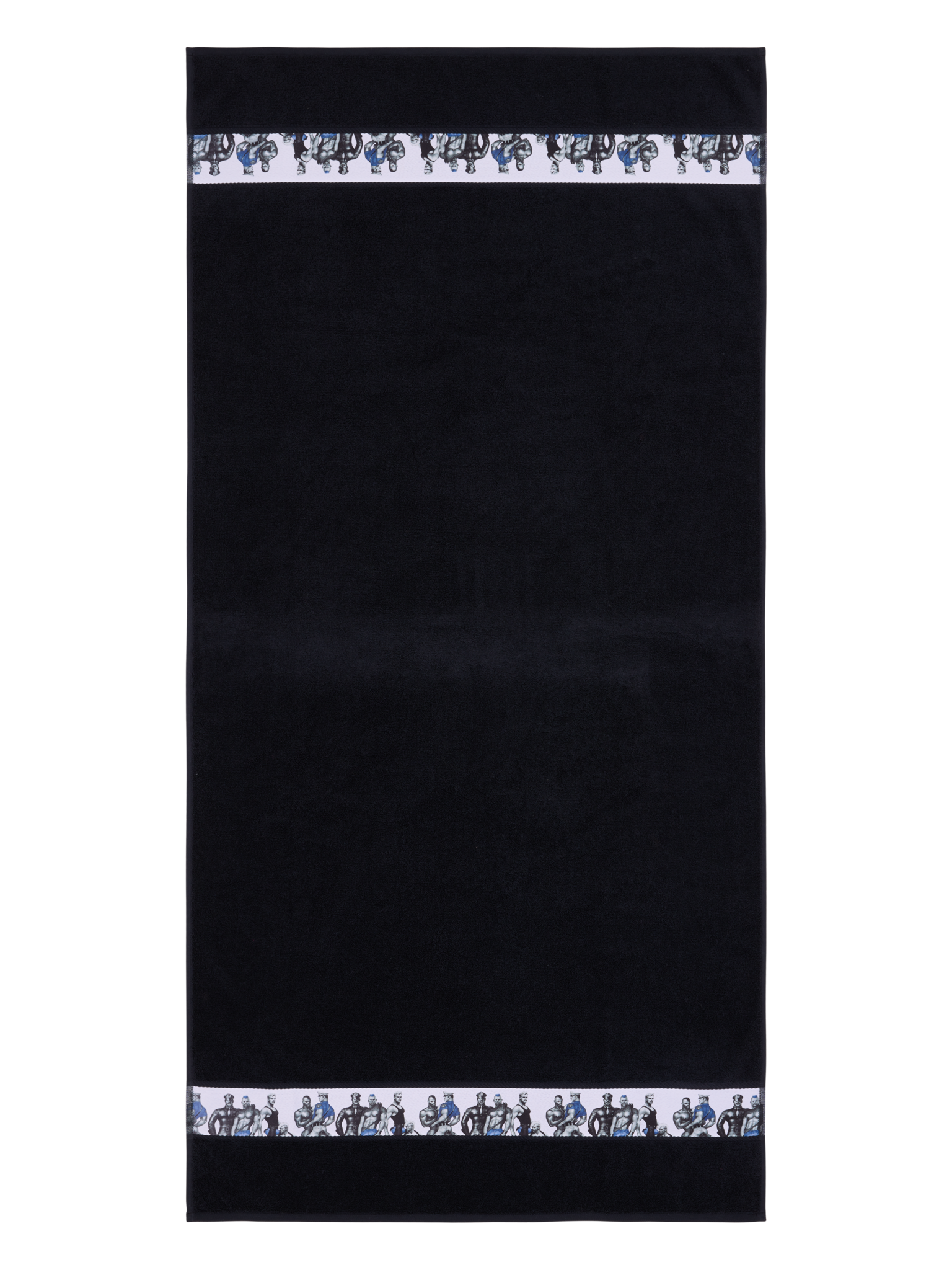70156-4864-01-06_3; Finlayson Tom of Finland Blue Squad Kylpypyyhe Musta / 90x180 cm 