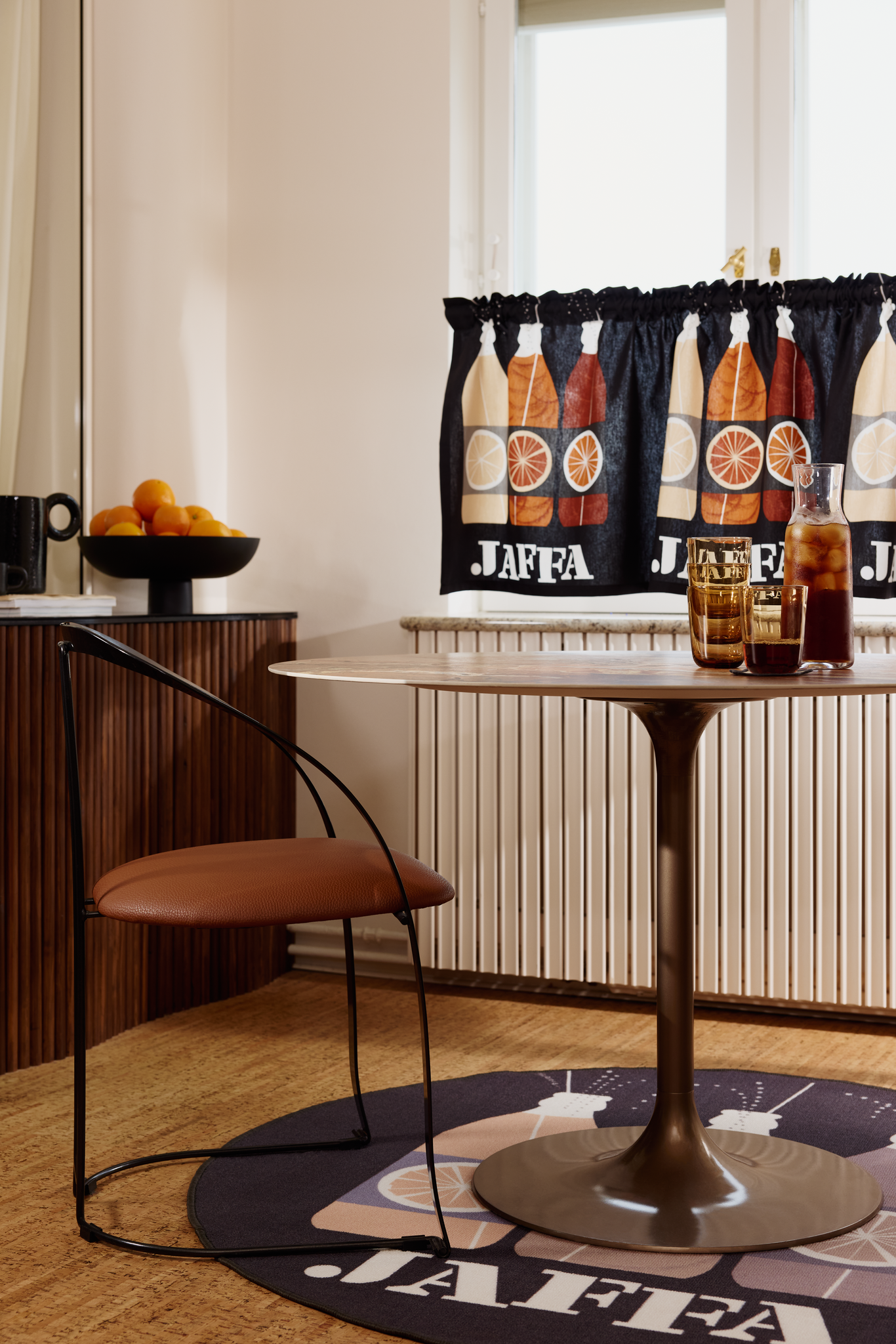 106795-9830_1; Finlayson Jaffa  Harmaa-oranssi / 60x250 cm 