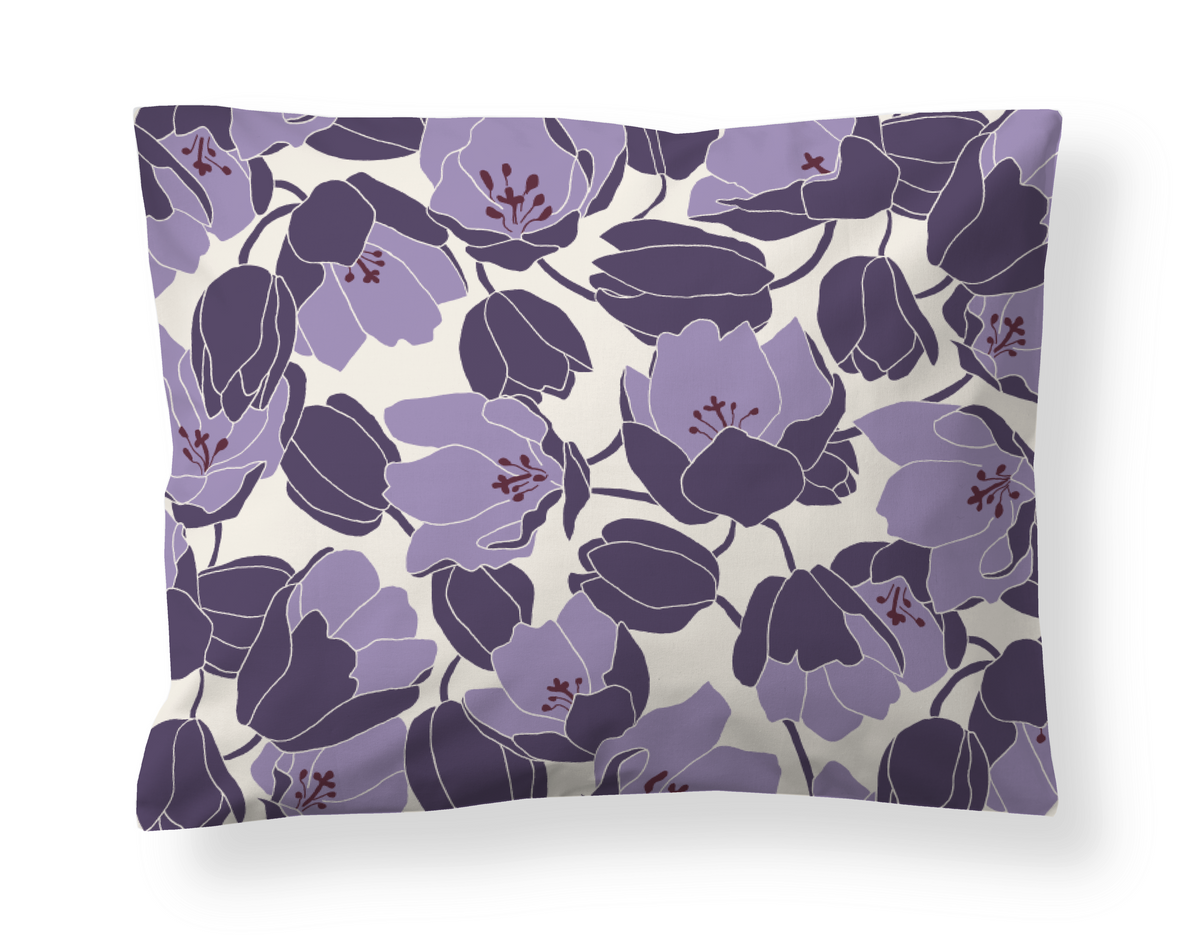 60138-5440-03-10_1; Finlayson MEENA Satiinityynyliina Violetti / 50x60 cm 