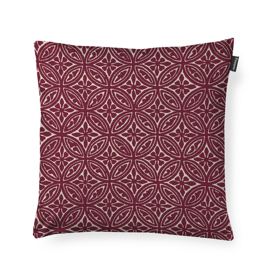 80813-4594-03-04; Finlayson Elektra Koristetyynynpäällinen Viininpunainen / 48x48 cm 
