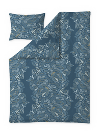 60712-5053-03-06; Finlayson Pihamaa Satiinipussilakanasetti Petroolinsininen / 150x210 + 50x60 cm 