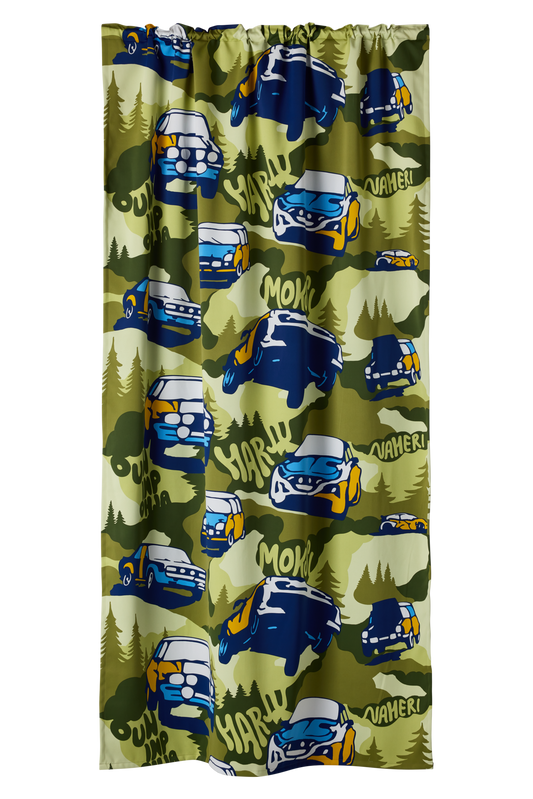 109397-7303; Finlayson Ralli Curtains Vihreä / 140x250 cm 