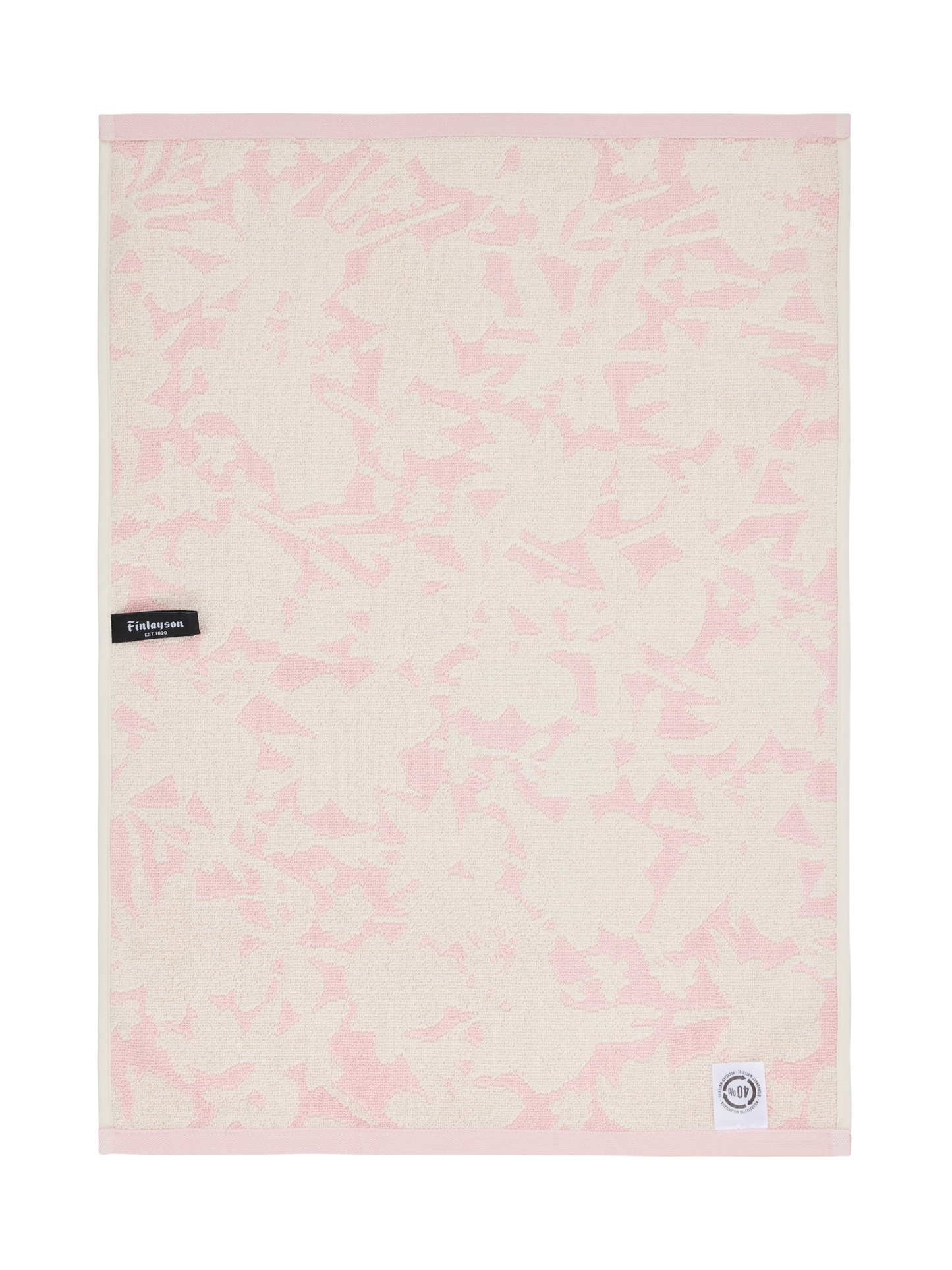 70087-5488-02-12_5; Finlayson Katveessa Käsipyyhe Vaaleanpunainen / Luonnonvalkoinen / 50x70 cm 