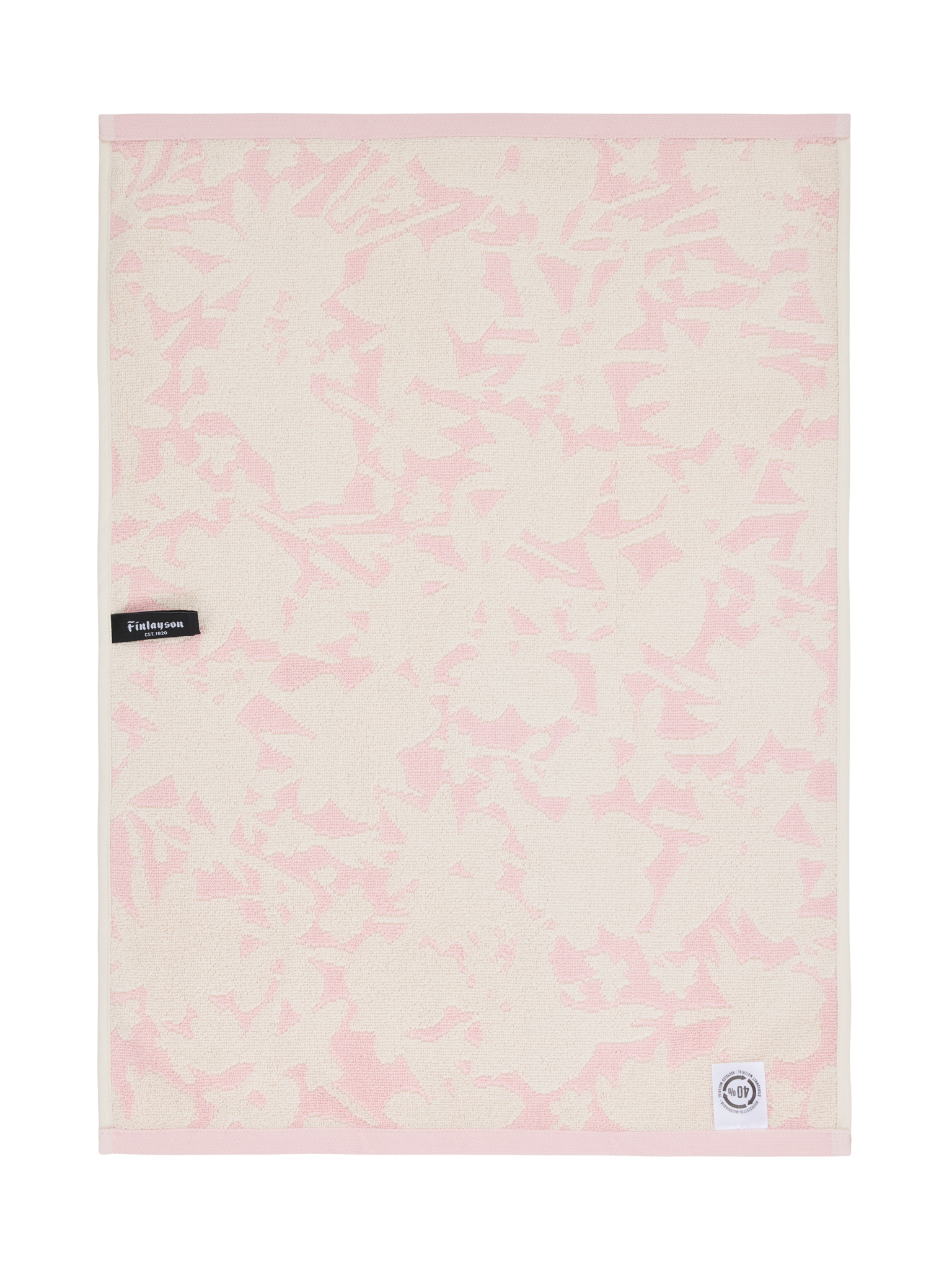 70087-5488-02-12_5; Finlayson Katveessa Käsipyyhe Vaaleanpunainen / Luonnonvalkoinen / 50x70 cm 