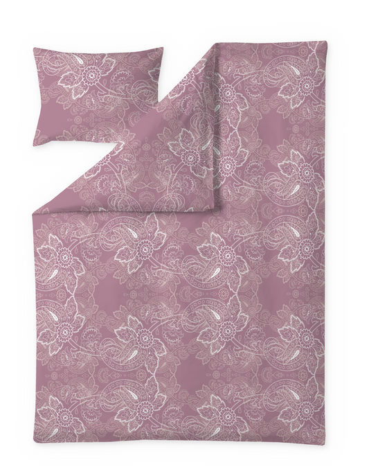 60714-4546-14-06; Finlayson Viktoria Tencel-puuvillapussilakanasetti Roosa / 150x210 + 50x60 cm 