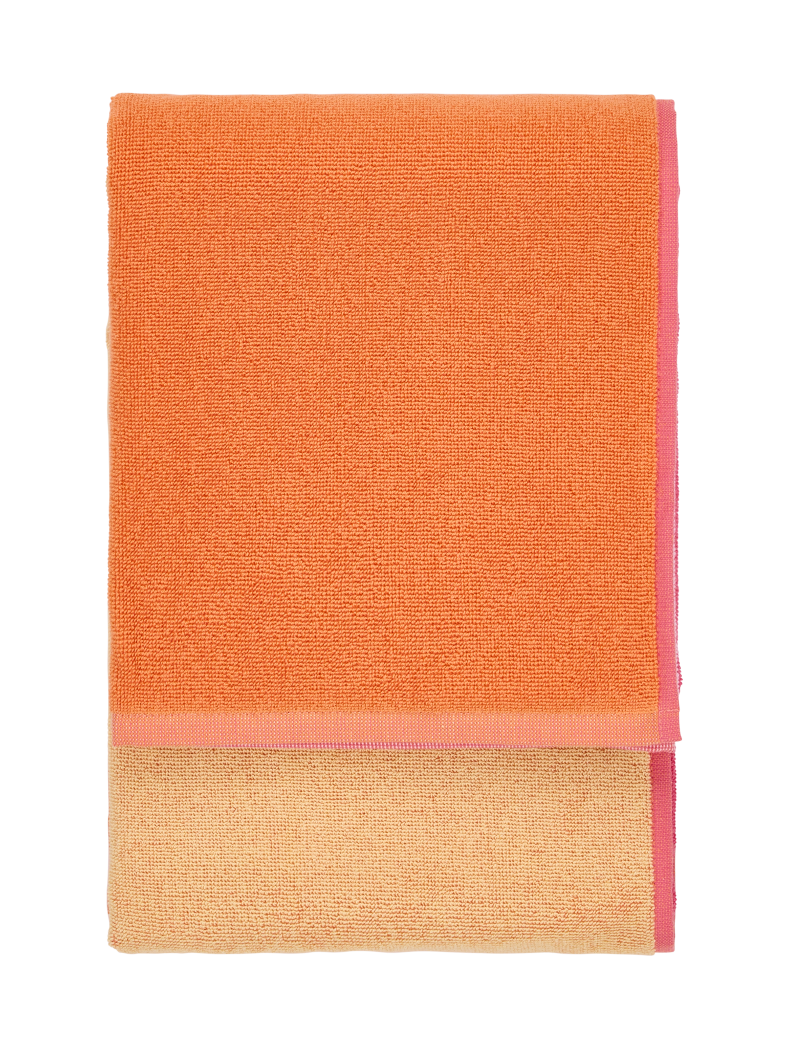 70554-1404-05-06; Finlayson Kiia Kylpypyyhe Keltainen / Pinkki / 70x140 cm 