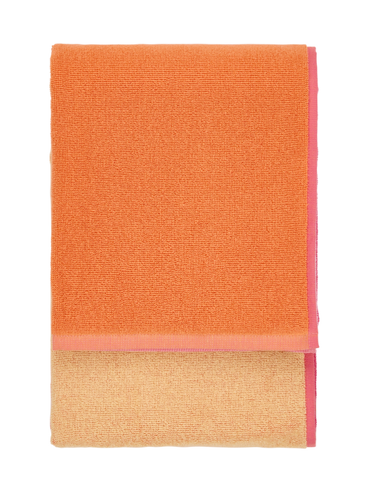 70554-1404-05-06; Finlayson Kiia Kylpypyyhe Keltainen / Pinkki / 70x140 cm 
