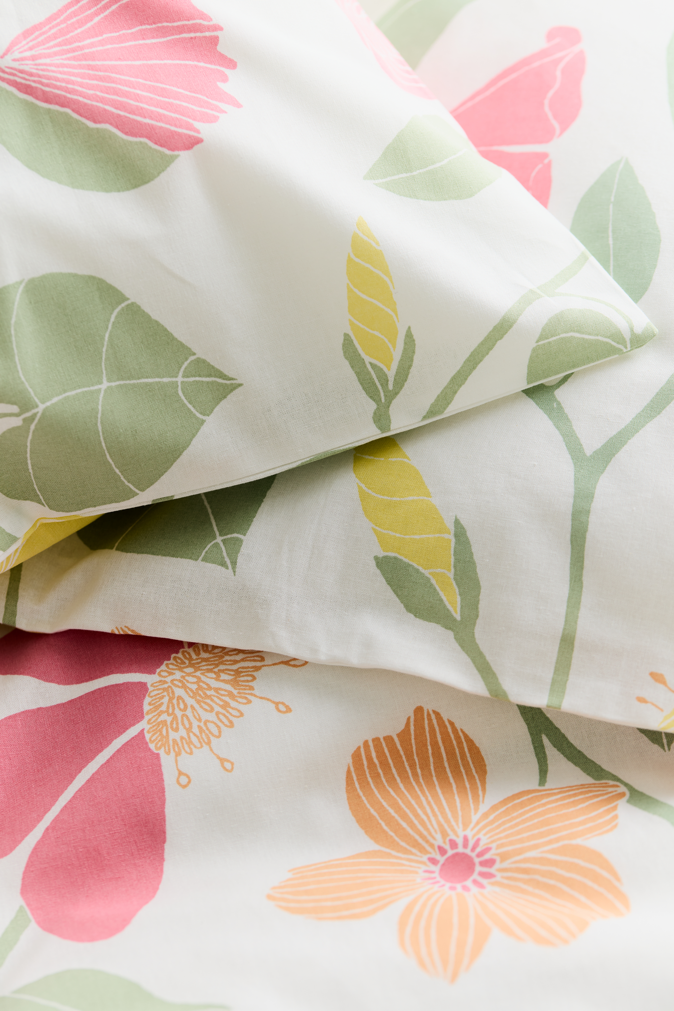 60653-4287-11-06_1; Finlayson Unelma Pussilakanasetti Vihreä / Pinkki / 150x210 + 50x60 cm 