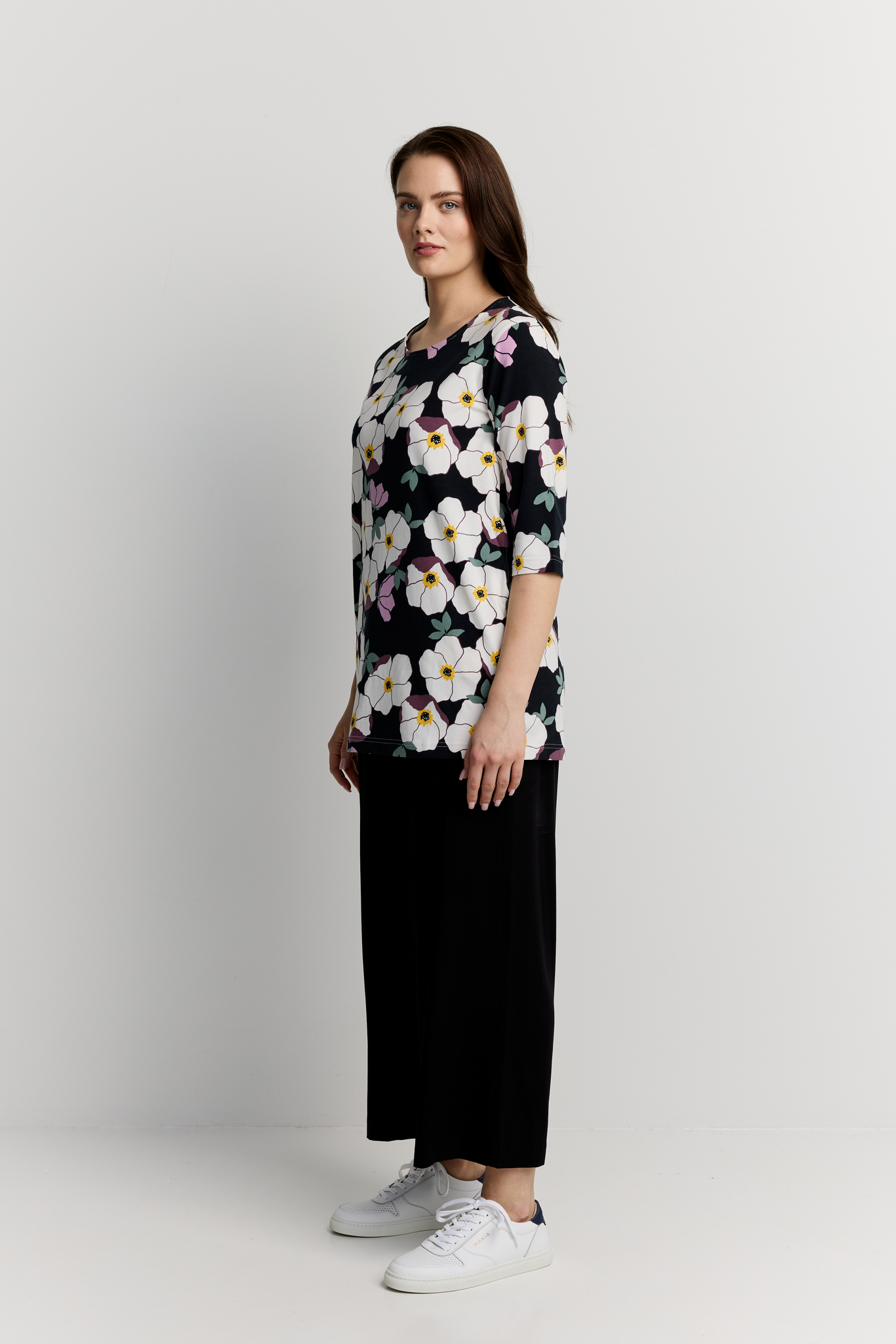 22784448004_2; Finlayson RUUSA Trikootunika Musta / Malva / XL 