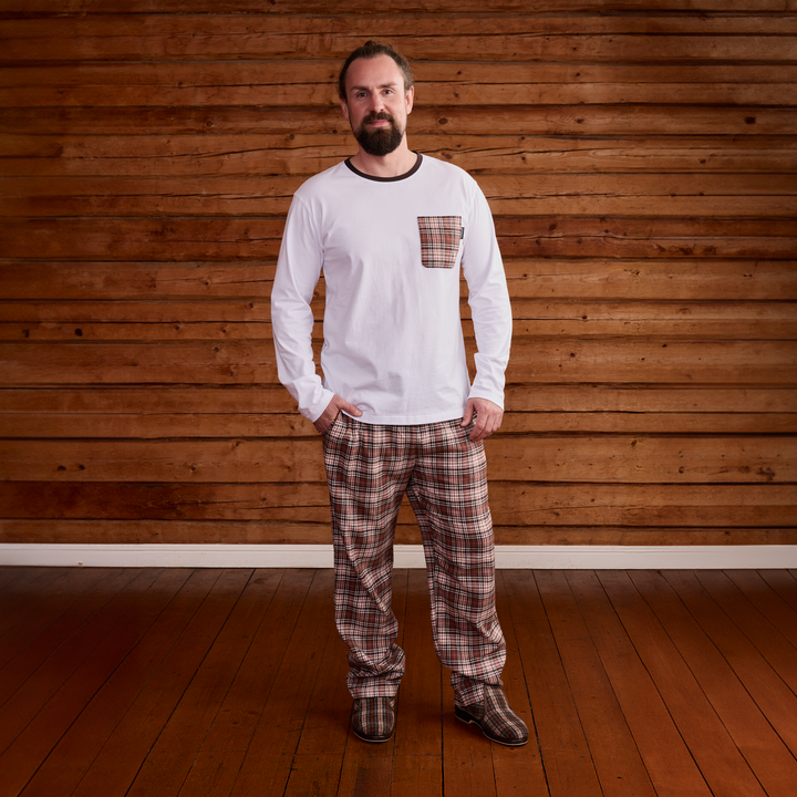 22751431001; Finlayson Reino Pyjama Ruskea / M 