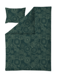 60712-5471-02-06; Finlayson Tarina Satiinipussilakanasetti Vihreä / 150x210 + 50x60 cm