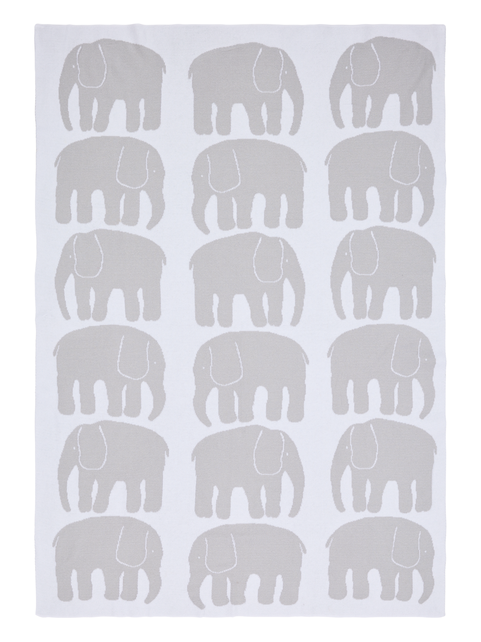 20995-4547-05-04_4; Finlayson Elefantti Vauvan torkkupeitto Harmaa / Valkoinen / 80x100 cm 