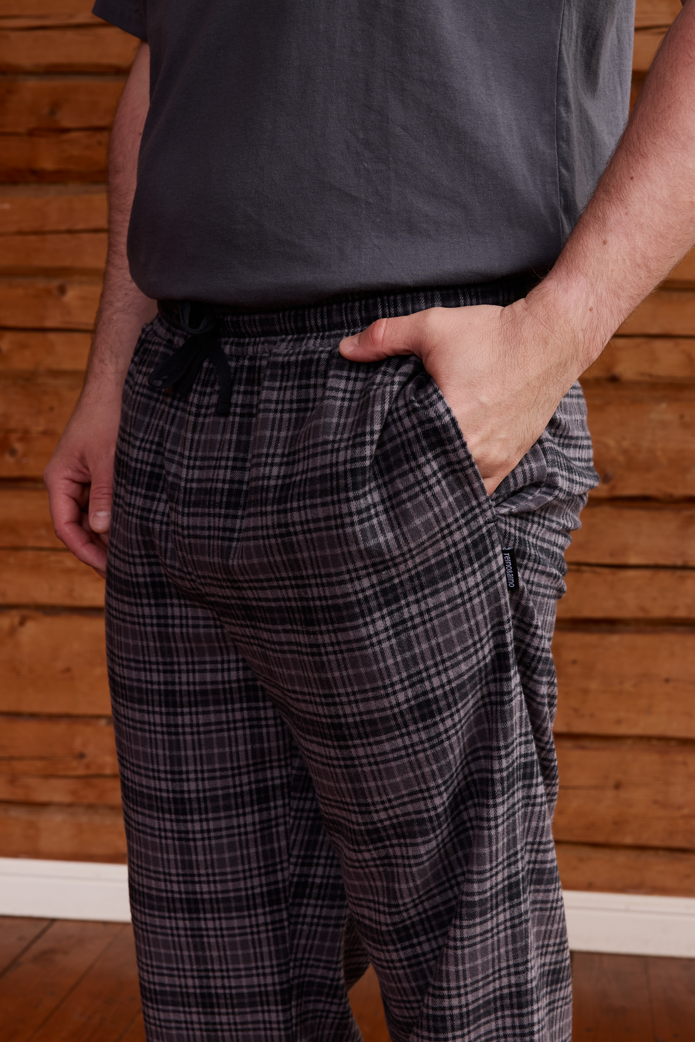 22751430003_4; Finlayson Reino Pyjama Harmaa / XL 