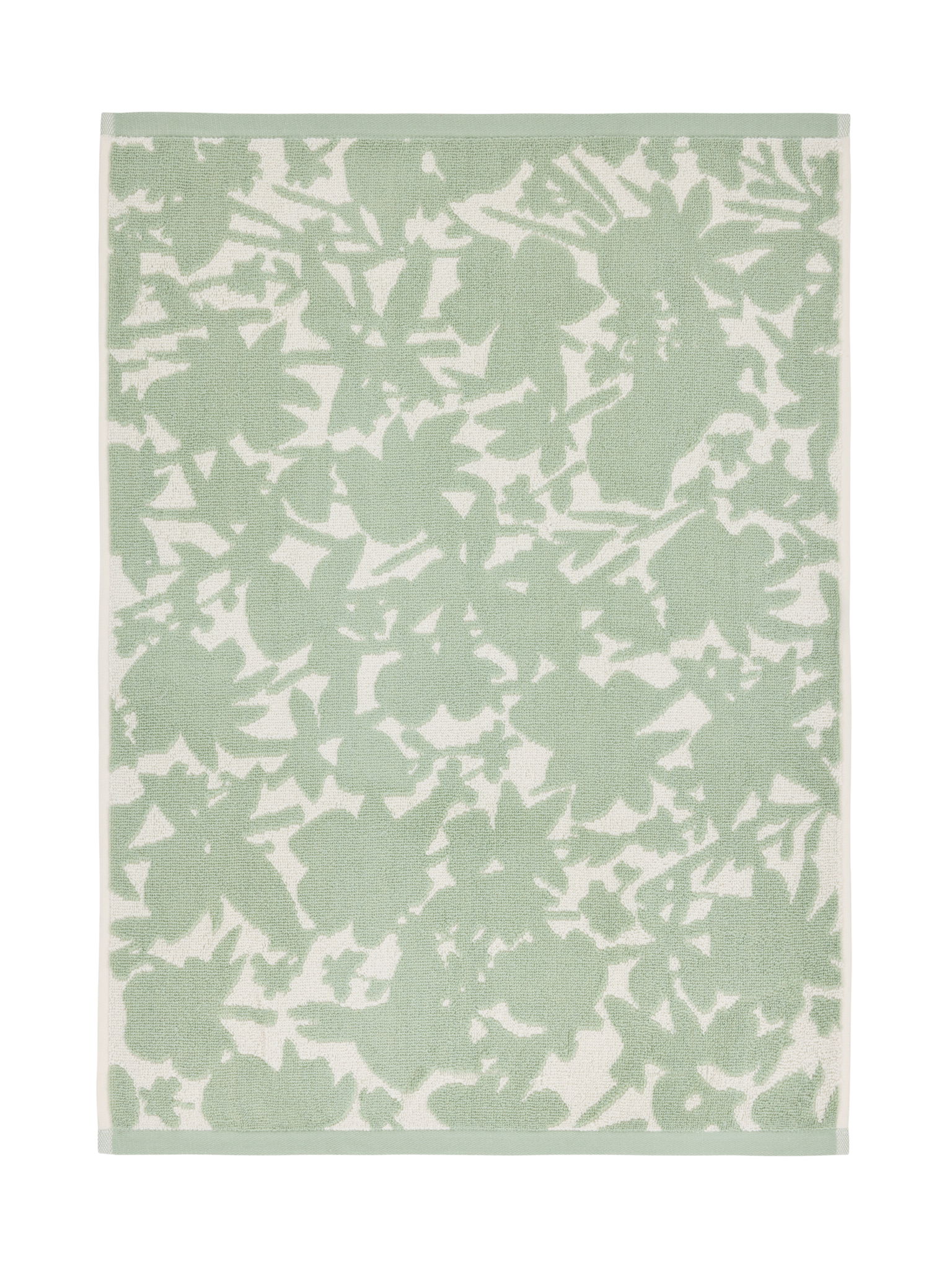 70087-5488-01-12_4; Finlayson Katveessa Käsipyyhe Salvianvihreä / Luonnonvalkoinen / 50x70 cm 