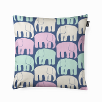 80811-4547-30-04; Finlayson Elefantti Koristetyynynpäällinen Multi Siniharmaa / Pastelli / 48x48 cm 
