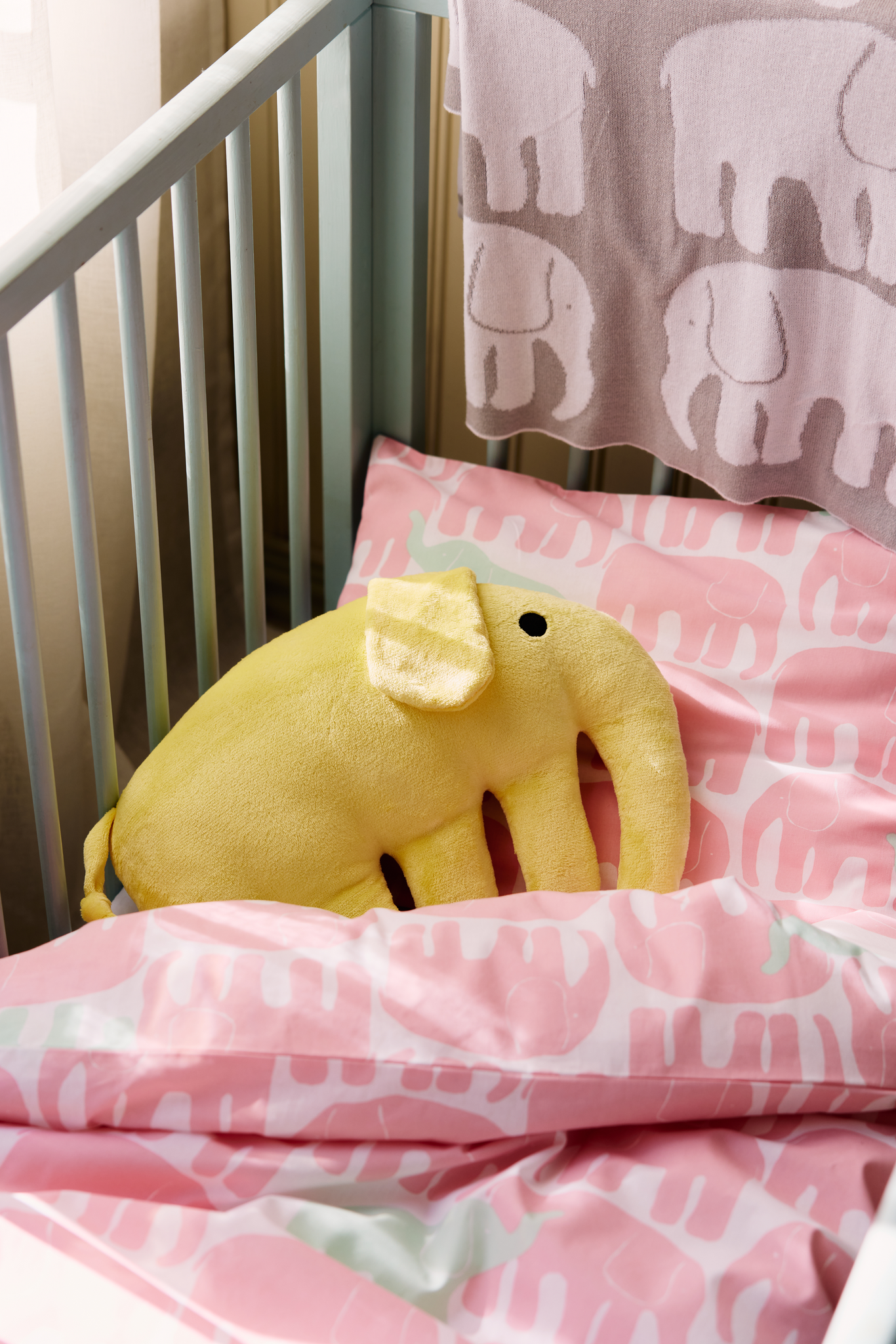 20995-4547-05-04_2; Finlayson Elefantti Vauvan torkkupeitto Harmaa / Valkoinen / 80x100 cm 