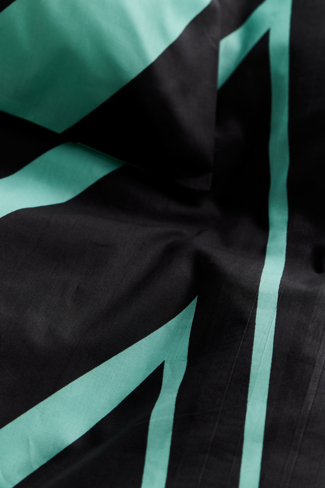 60652-4424-05-06_2; Finlayson Korret Pussilakanasetti Harmaa / Mintunvihreä / 150x210 + 50x60 cm 