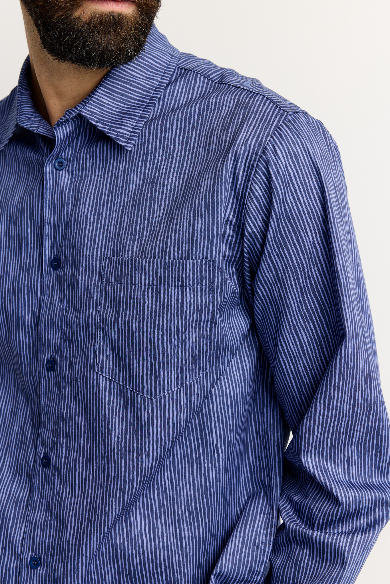 22784491001_5; 22784491002_5; 22784491003_5; 22784491004_5; Finlayson TIUHTA Kauluspaita Sininen / XXL 