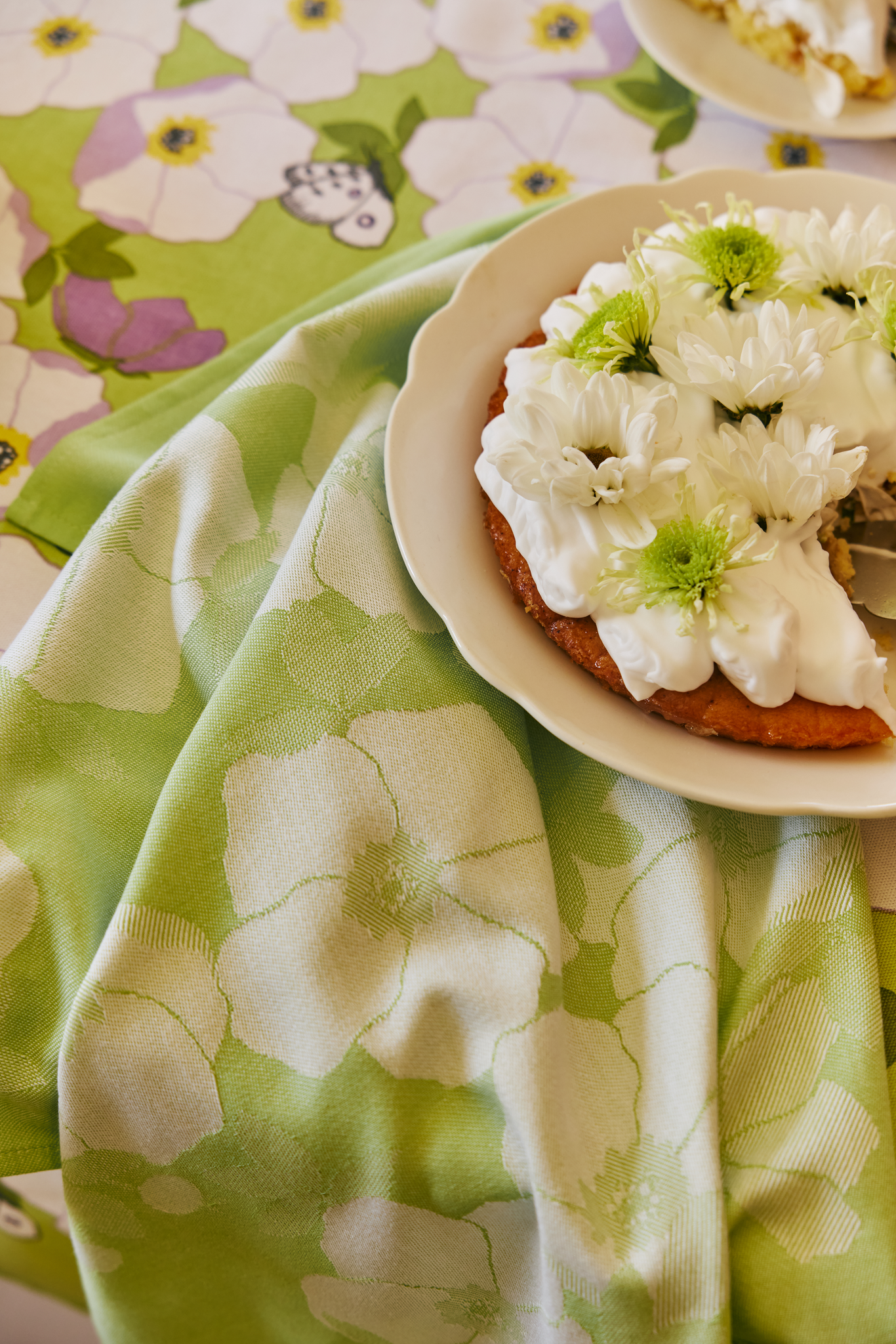 70940-5489-03-10_2; Finlayson Rosa Keittiöpyyhe 2 kpl Vaaleanvihreä / Valkoinen / 50x70 cm 