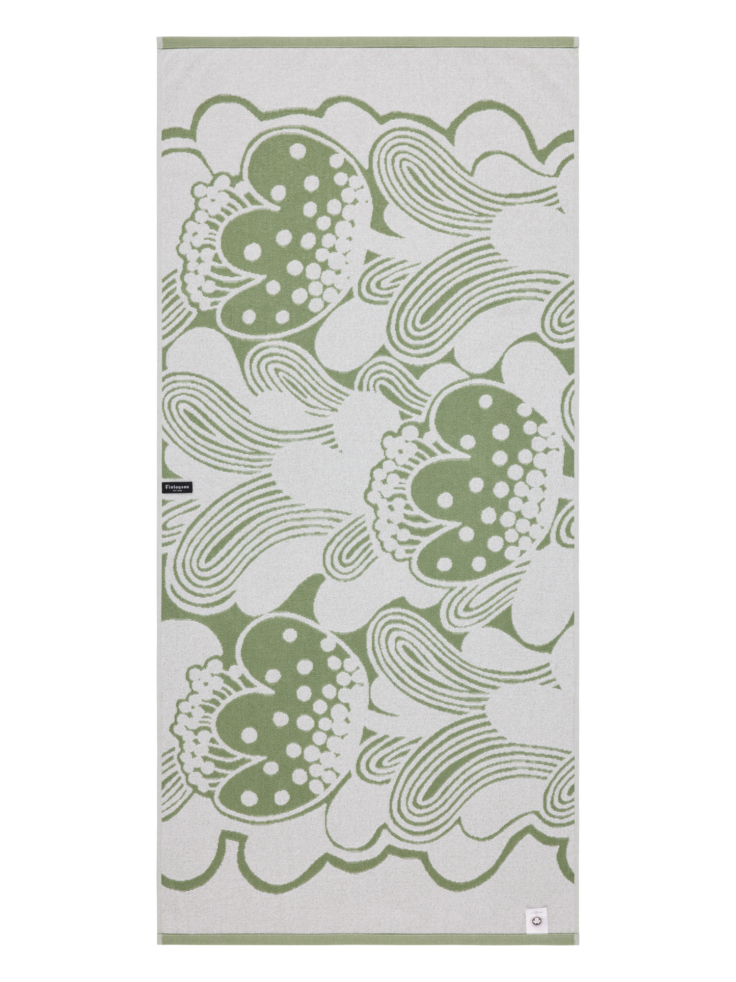 70564-5537-01-06_2; Finlayson Kullero Kylpypyyhe Vihreä / 70x150 cm 