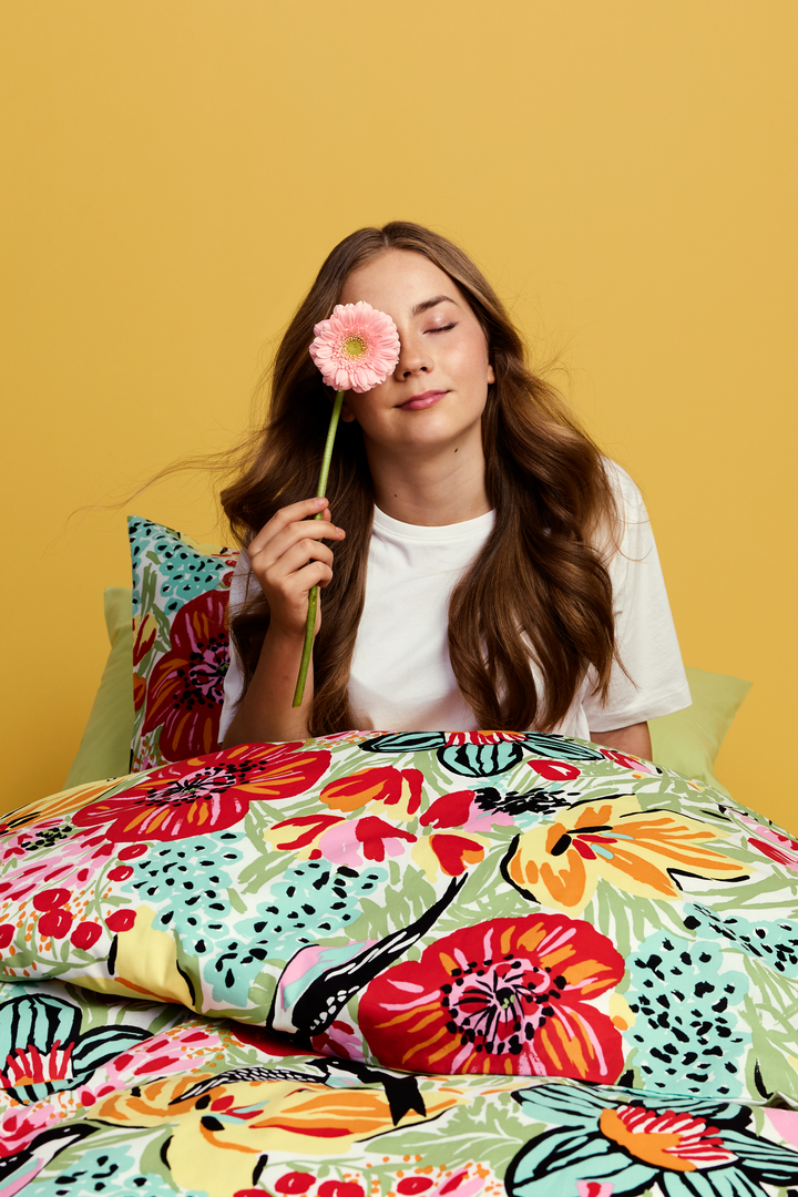 60652-2859-01-06; Finlayson Paratiisi Pussilakanasetti Monivärinen / 150x210 + 50x60 cm 