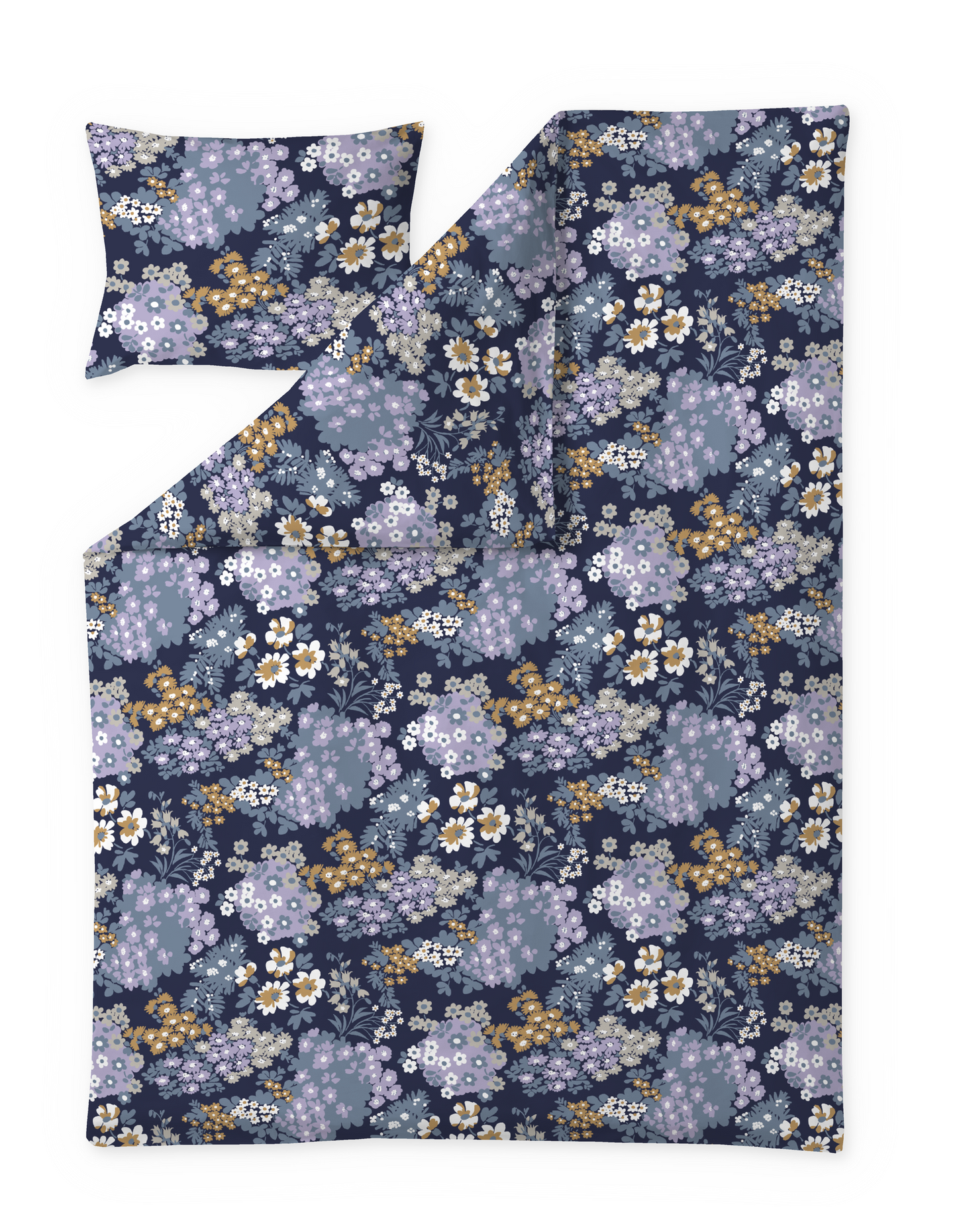 60652-5525-01-06; Finlayson Bella Pussilakanasetti Sininen / Lila / 150x210 + 50x60 cm 