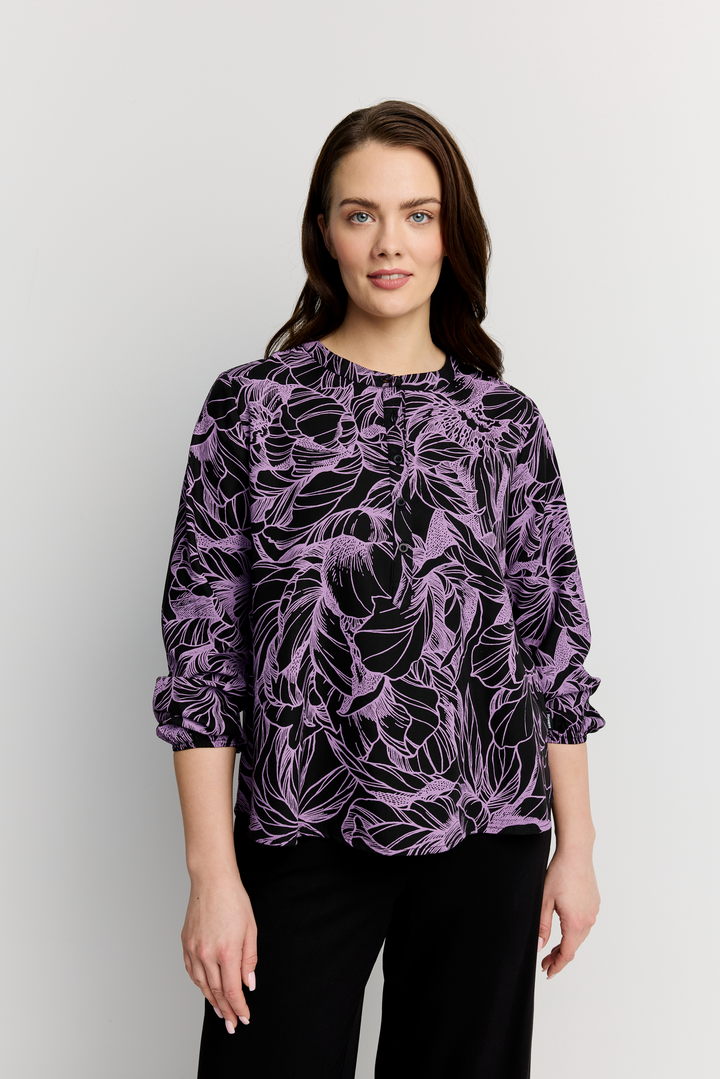 FW60001-941-S; Finlayson Pioni Pusero Musta / Malva / S 