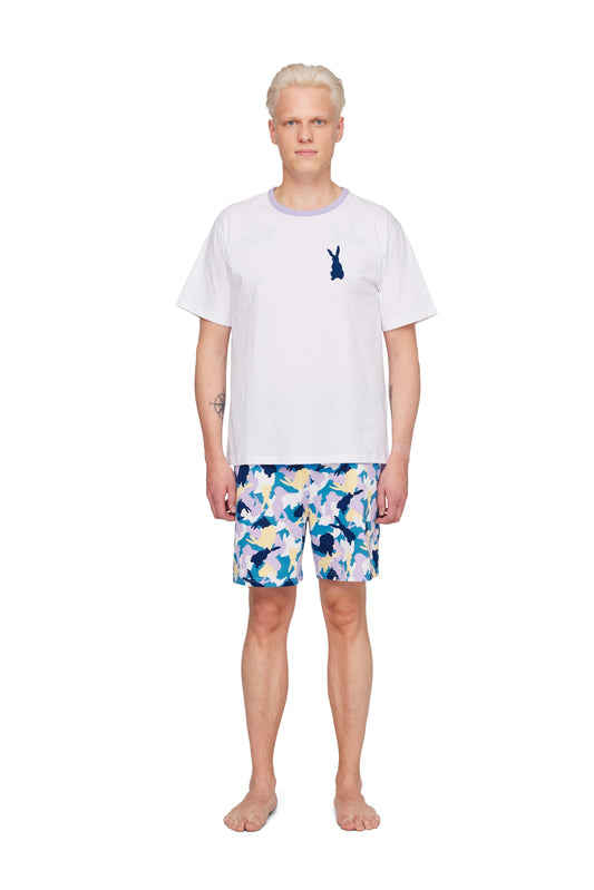 Finlayson FI Jussi miesten pyjama Valkoinen / Sininen / S