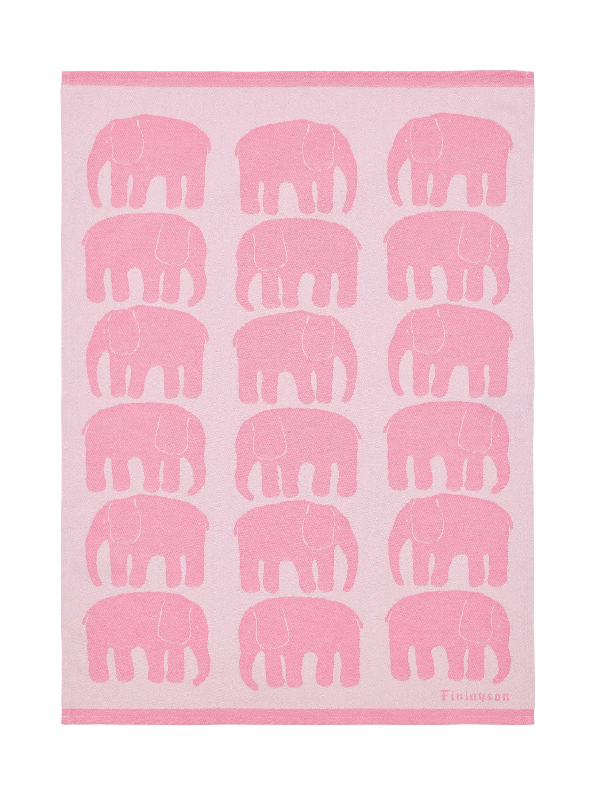 Finlayson FI Elefantti keittiöpyyhe Pinkki / 50x70 cm