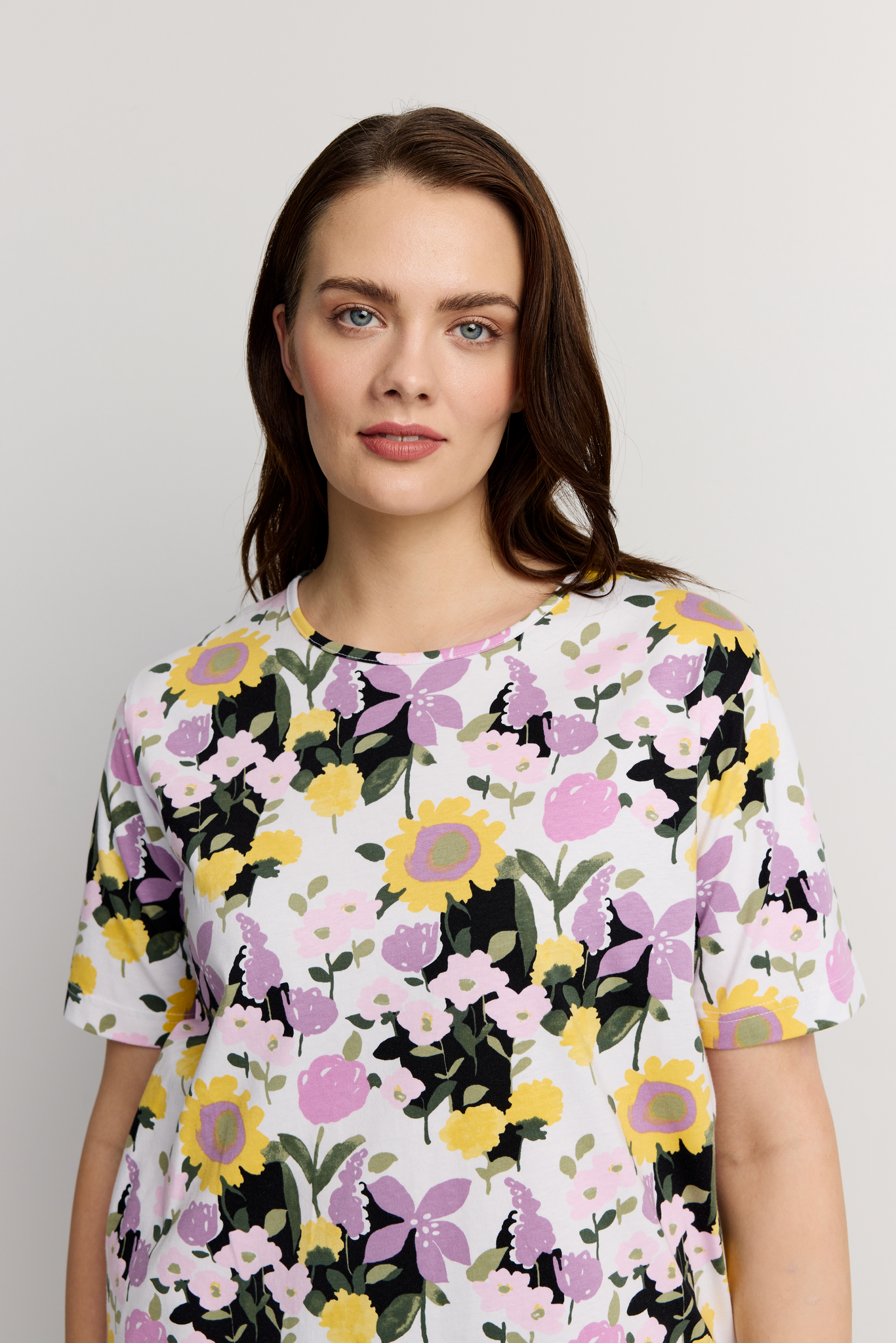 22784447005_6; Finlayson Ihana T-Paita Malva / Keltainen / XXL 