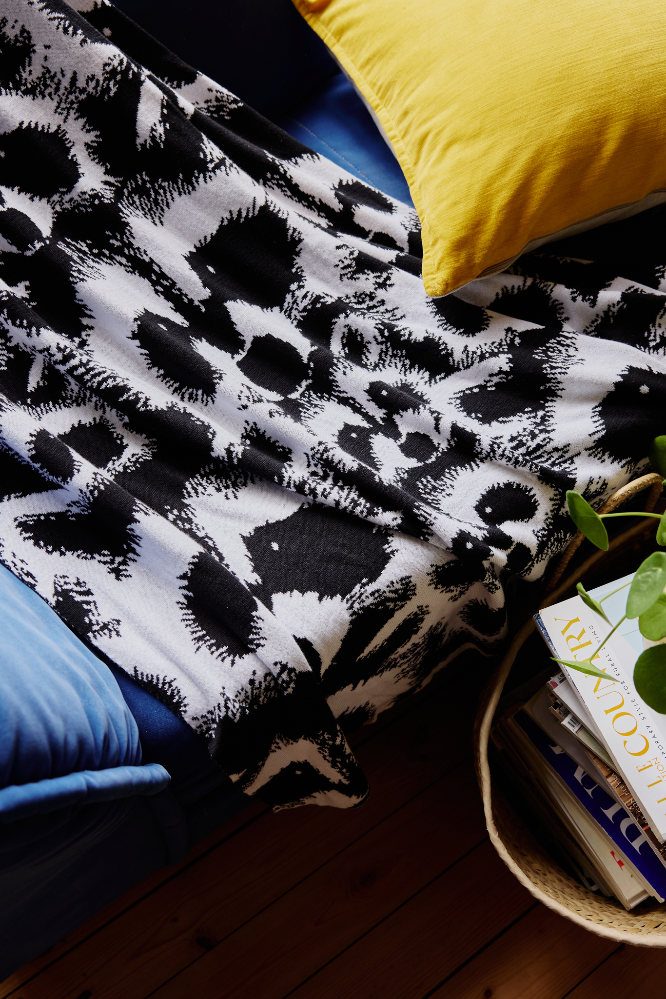 20675-4682-03-04_2; Finlayson Pesue Torkkupeitto Mustavalkoinen / 125x150 cm 