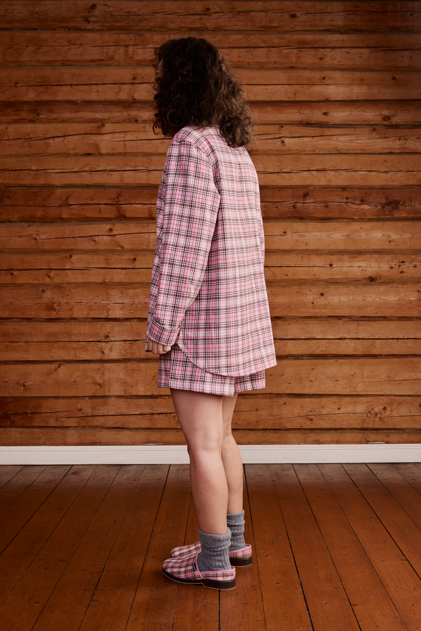 22719161004_4; Finlayson Aino Flanellipyjama Vaaleanpunainen / XL 