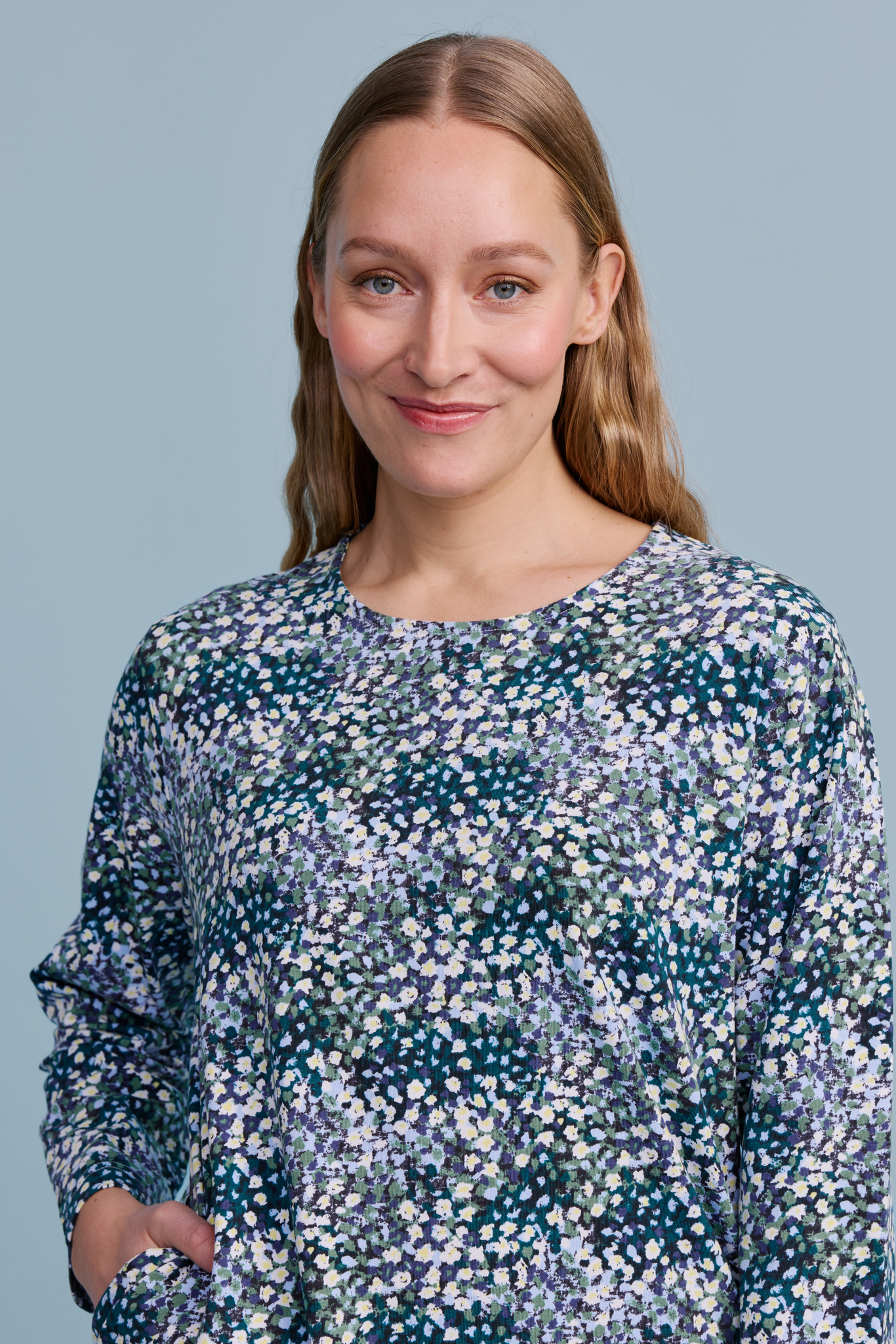 22595452004_1; Finlayson Leinikki Trikootunika Sininen / XL 