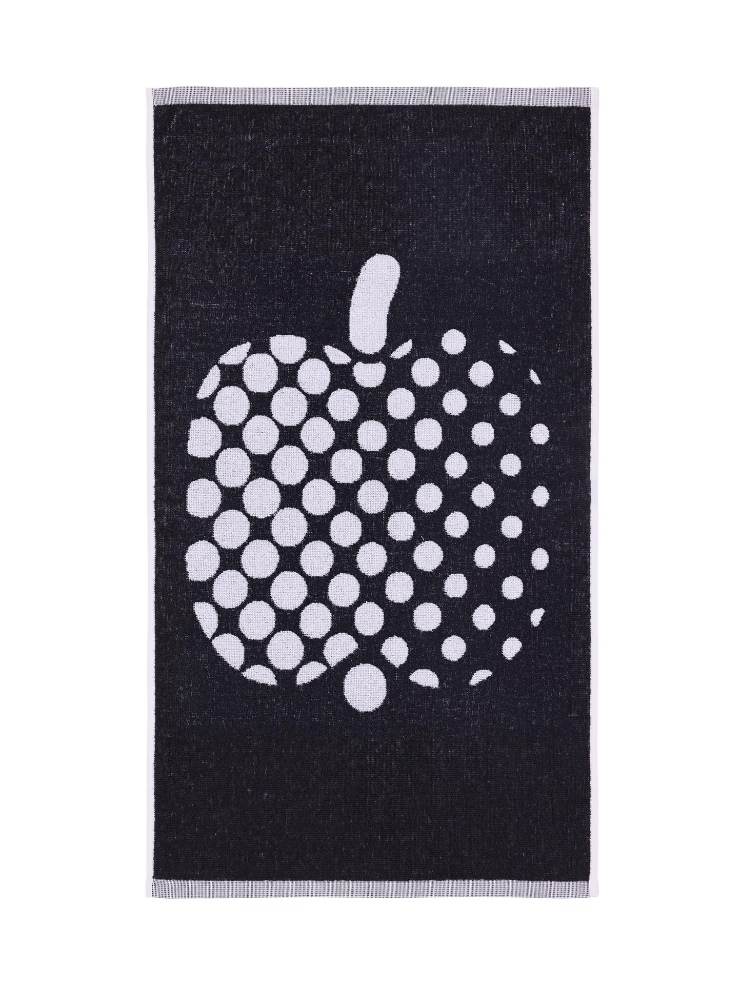 71052-1367-06-12; Finlayson Optinen omena Kylpypyyhe Musta / 30x50 cm 