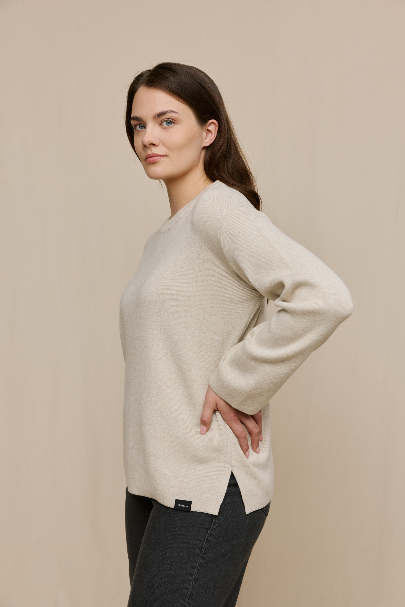 FW51001-051-XL_5; Finlayson Eini Neule Vaalea khaki / XL 