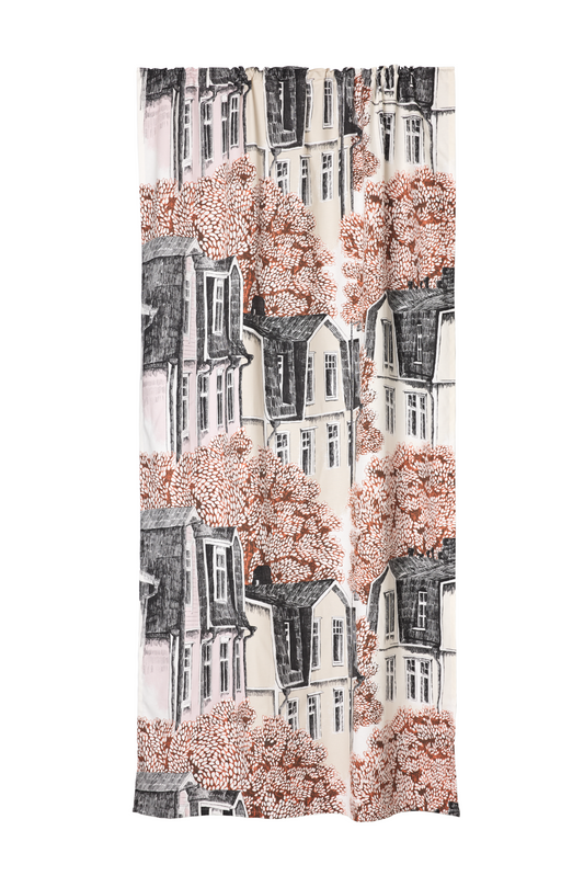 107166-2; Finlayson Vallila Puukylä Curtains Pastelli / 140x250 cm 