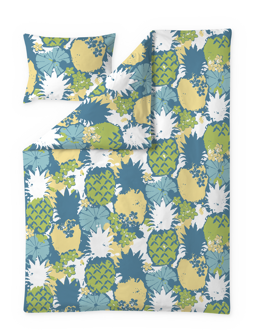 60652-4705-03-06; Finlayson Cocktail Pussilakanasetti Sininen / Keltainen / 150x210 + 50x60 cm 
