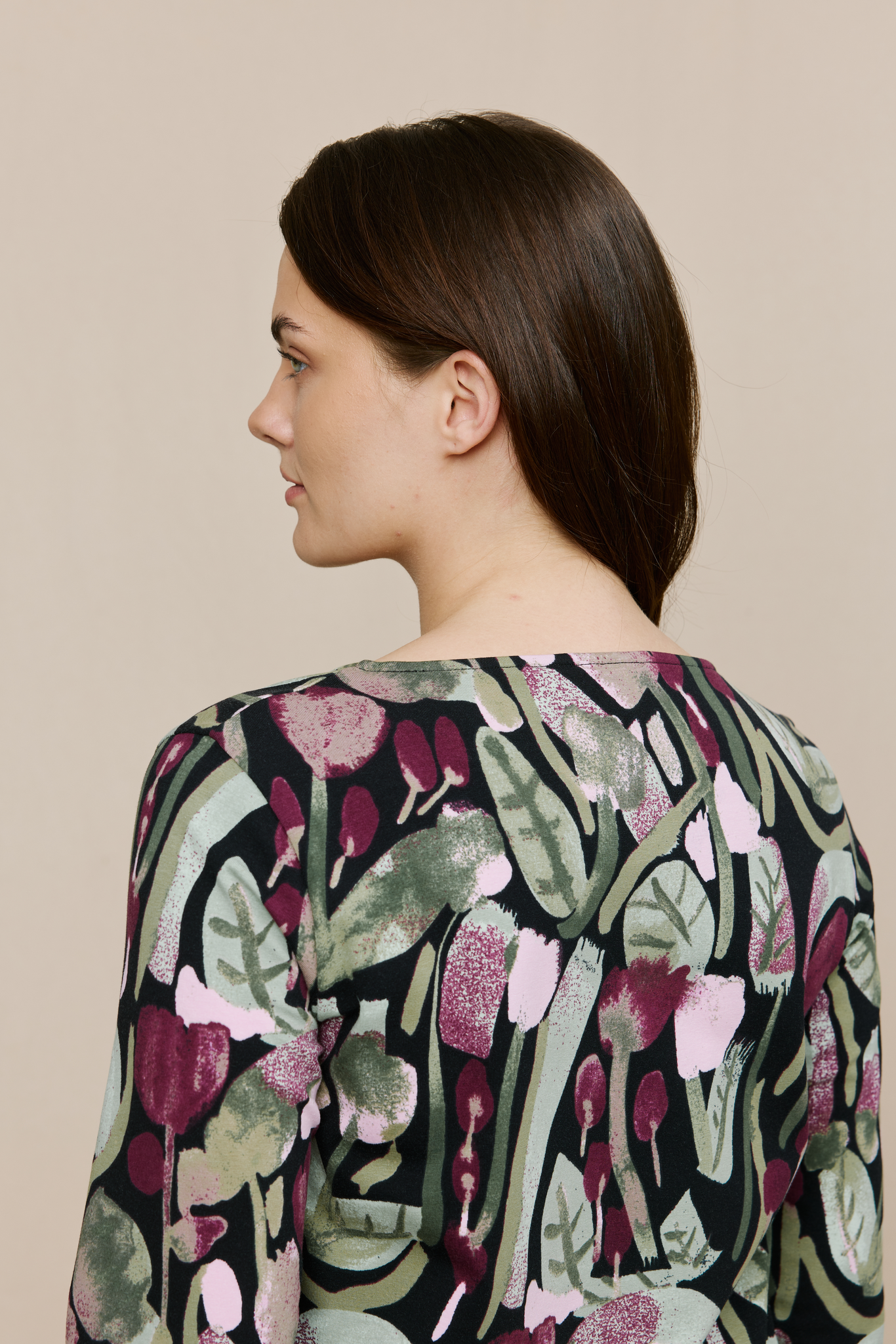 22950845006_5; Finlayson KUMPULA Trikootunika Musta / Malva / XXL 