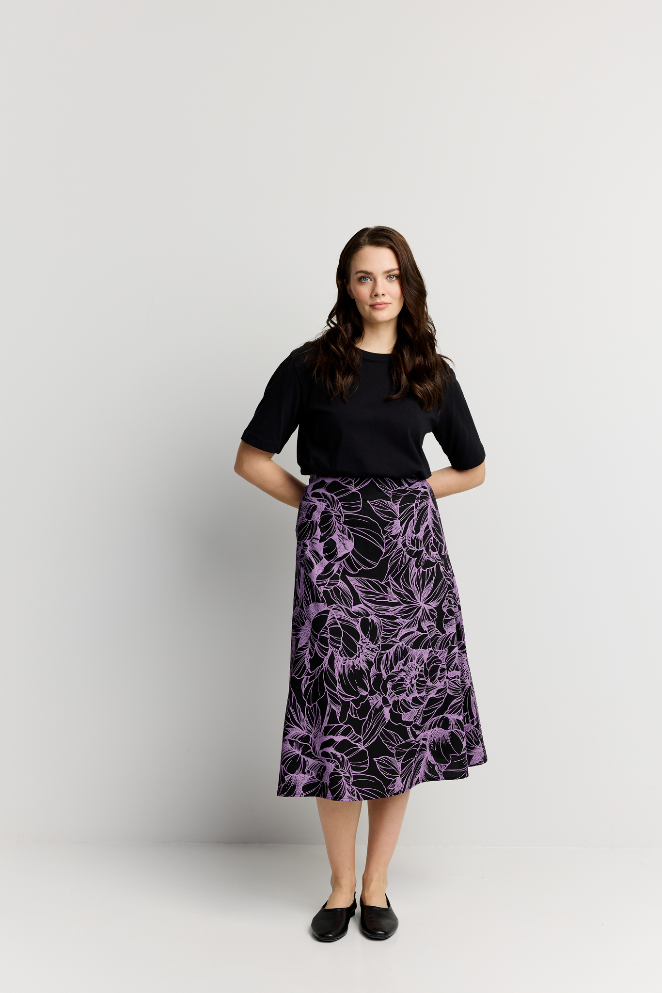 FW71001-941-M; Finlayson Pioni Hame Musta / Malva / M 