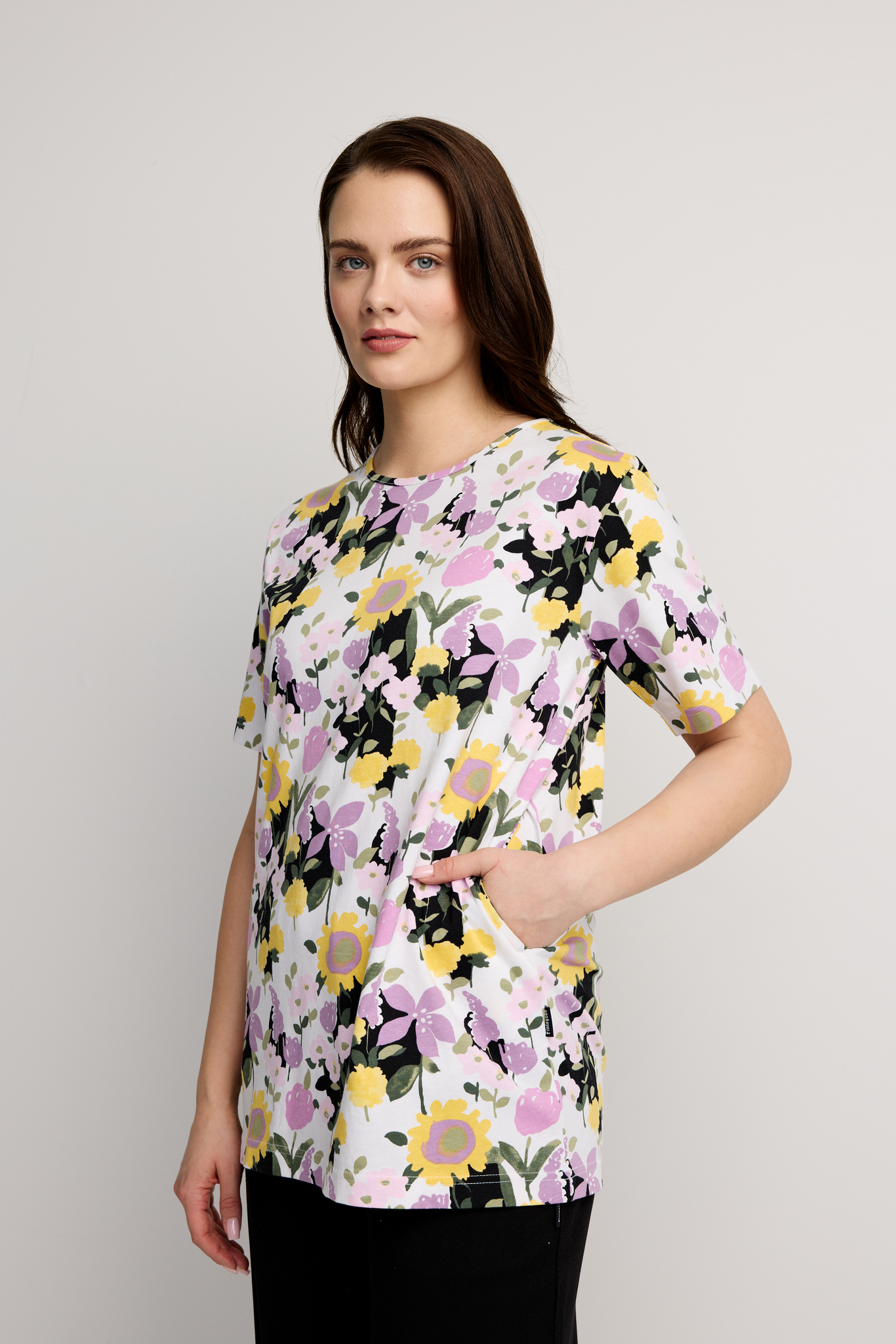 22784447004_5; Finlayson IHANA T-Paita Malva / Keltainen / XL 