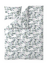 60712-4946-06-06; Finlayson Latvus Satiinipussilakanasetti Valkoinen / Aqua / 150x210 + 50x60 cm 