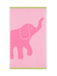 70562-5415-03-12; Finlayson Elefantti vapaa Käsipyyhe Pinkki / Vihreä / 30x50 cm 
