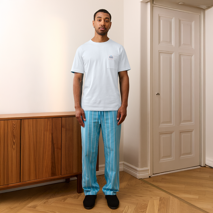 CL-FM10003-631-S; Finlayson Original Long Drink Pyjama Turkoosi / S 