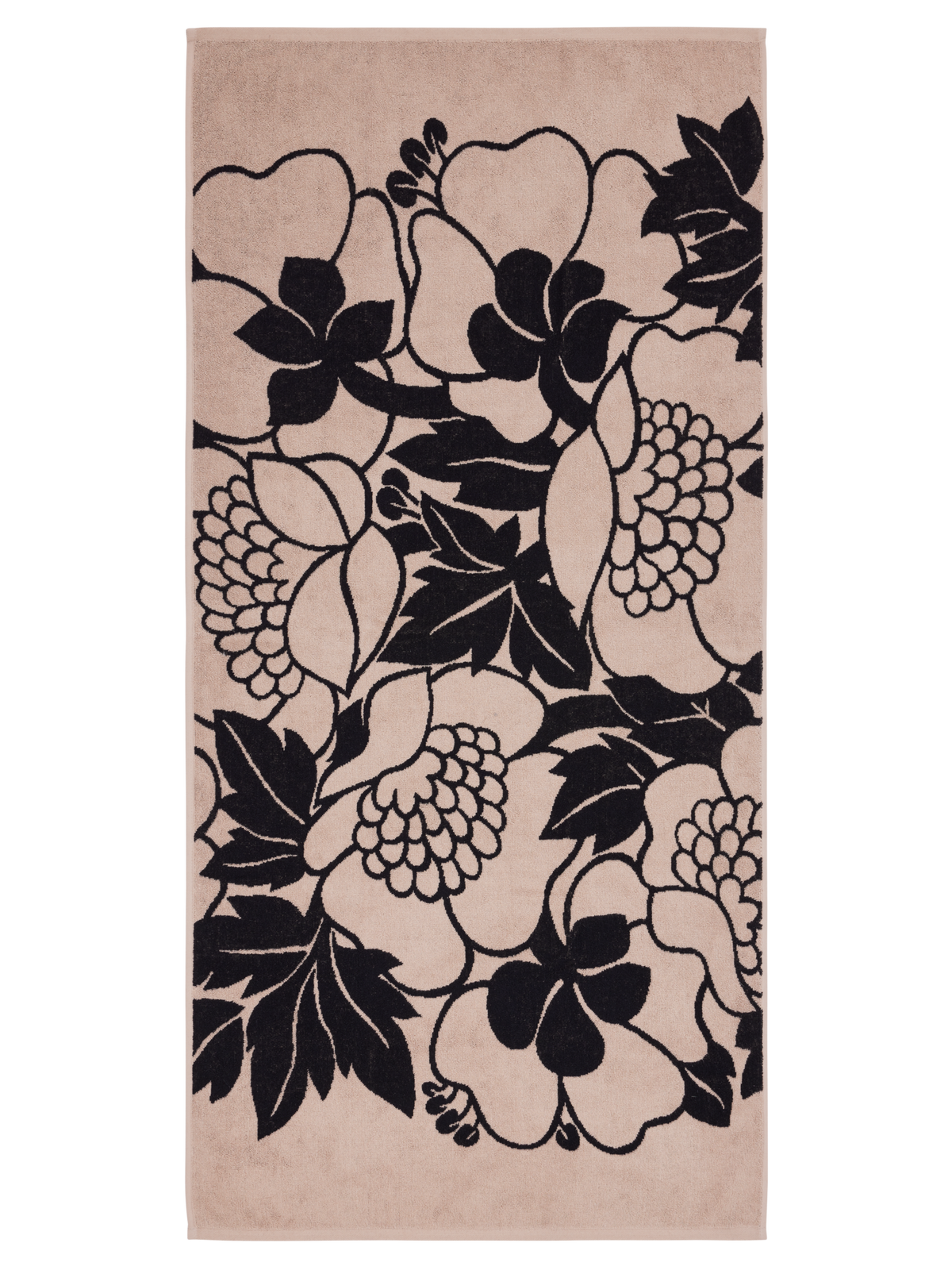 71079-5161-06-06NH_2; Finlayson Annukka Kylpypyyhe Beige / Musta / 70x150 cm 