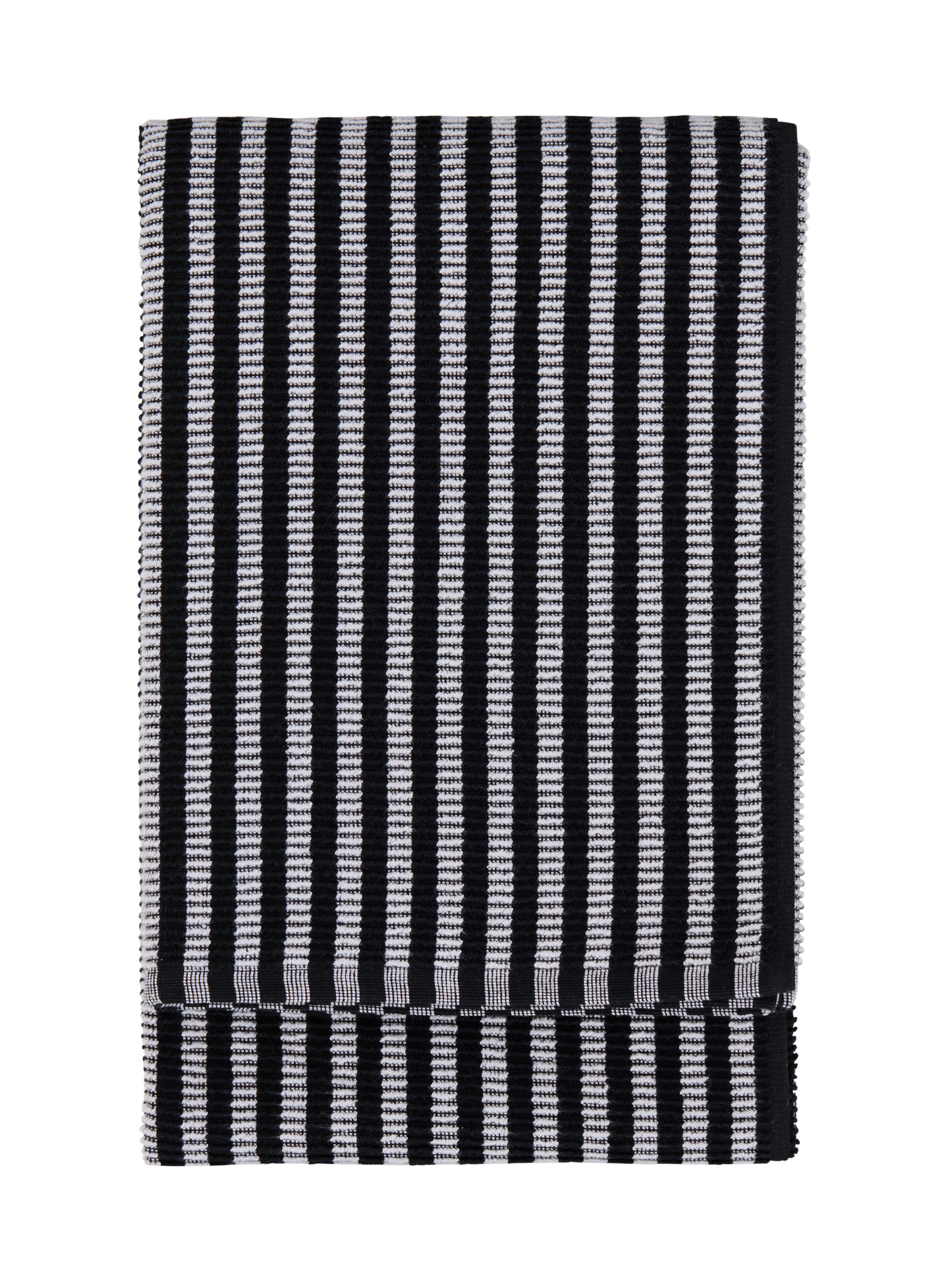 71172-1488-01-12; Finlayson Raita Käsipyyhe Musta / Harmaa / 50x70 cm 